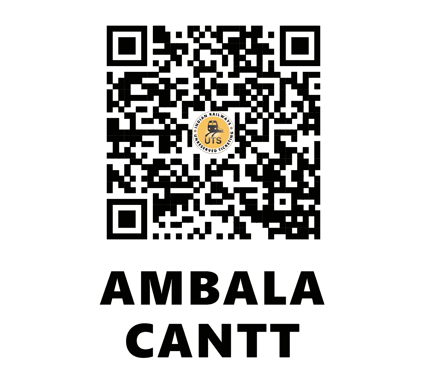 UTS QR Code for Ambala Cantt - UMB